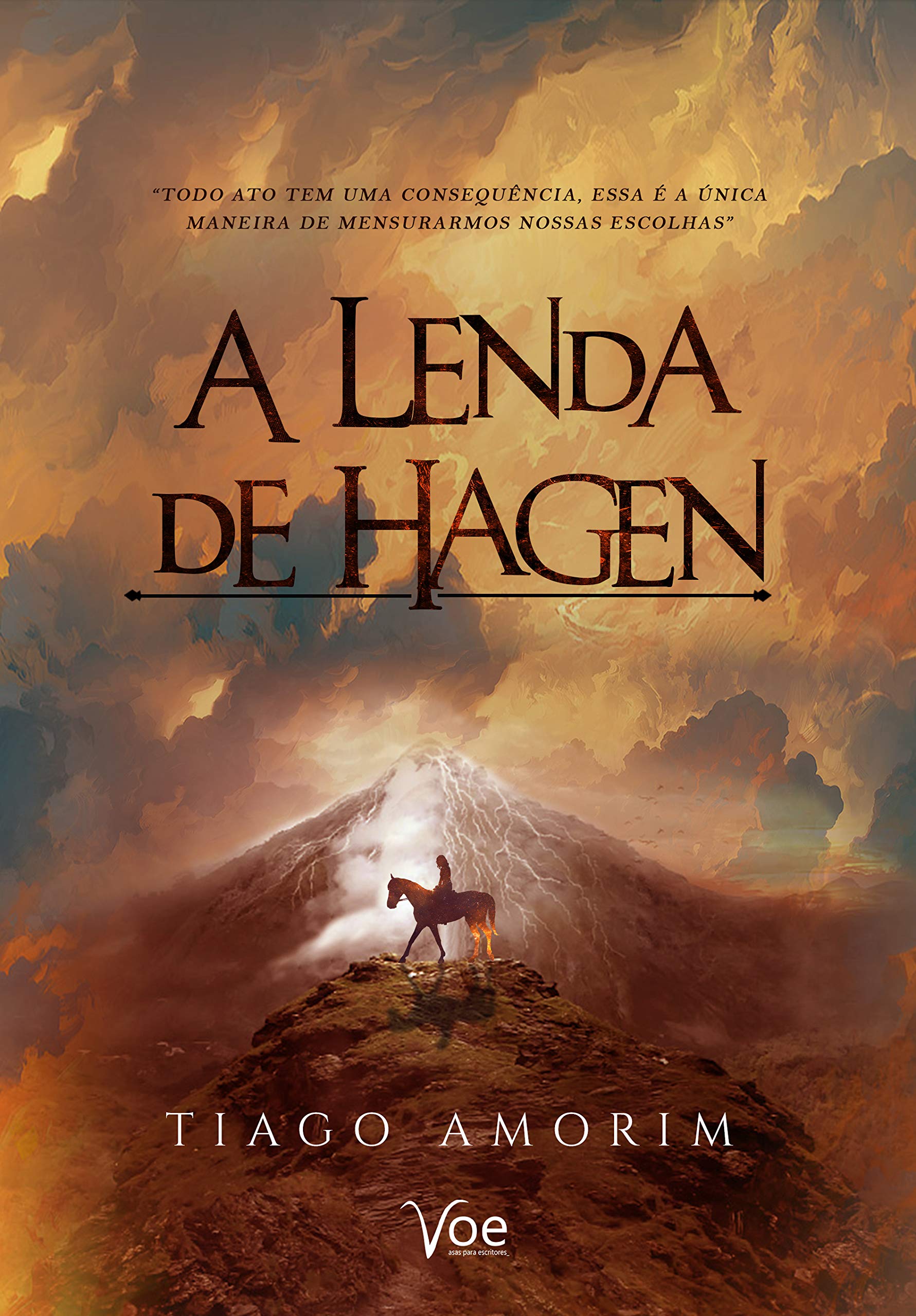Capa de A Lenda de Hagen por Tiago Amorim